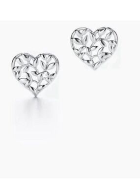 Tiffany & Co. Paloma Picasso Sterling Silver Heart Earrings NEW!